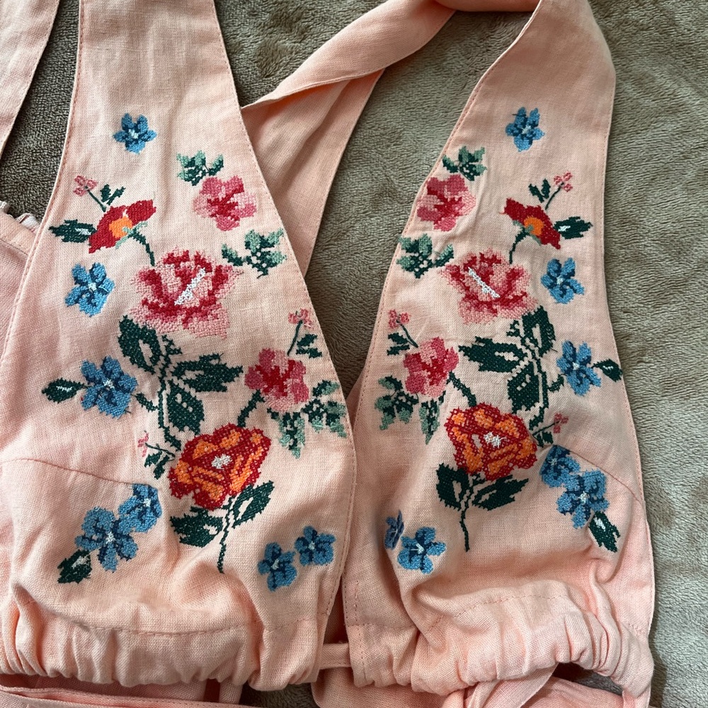 Floral Embroidered Two-Piece Set - Picture 5 of 5